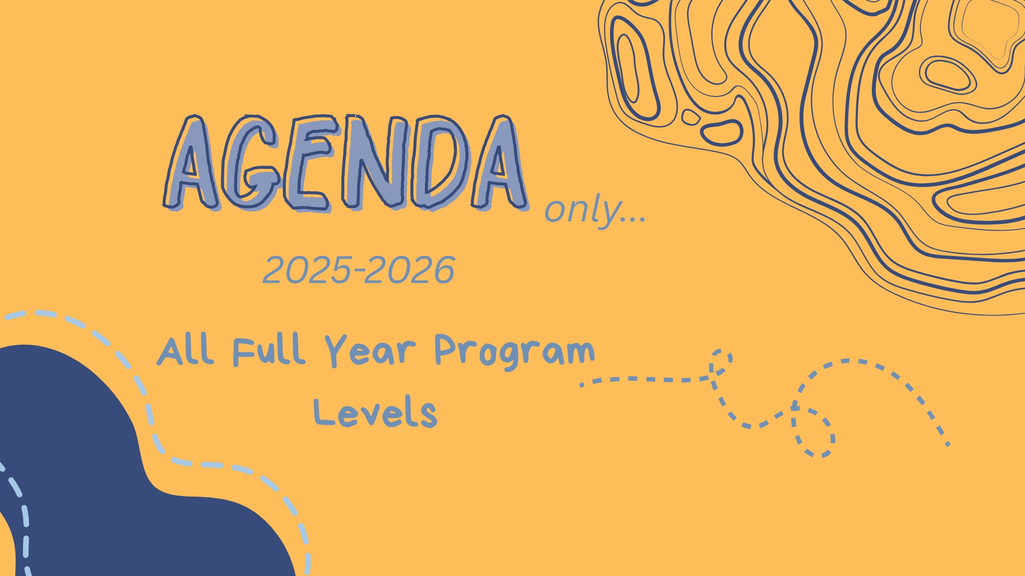 30 and 32 week Program Agenda’s