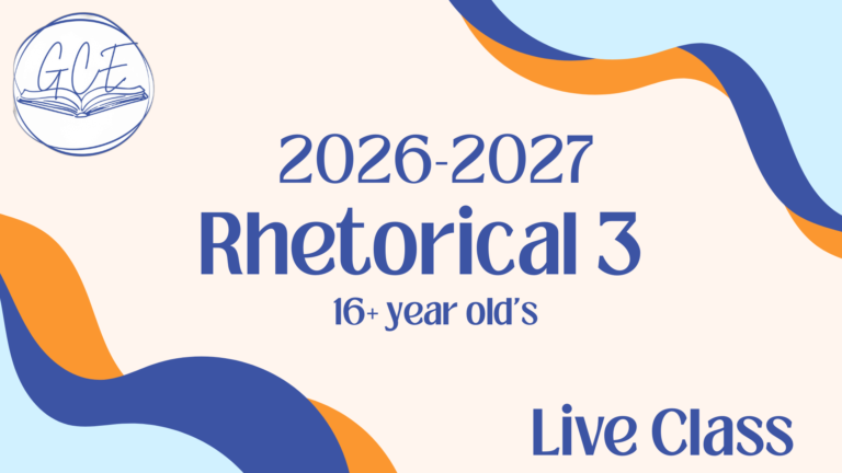 Rhetorical 3 ages 16+ Live Class